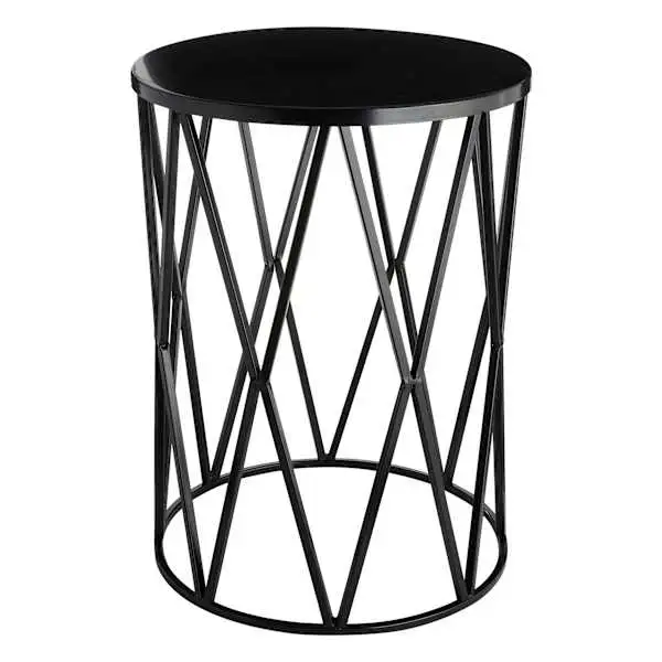 Metal Diamond Plant Stand, Black